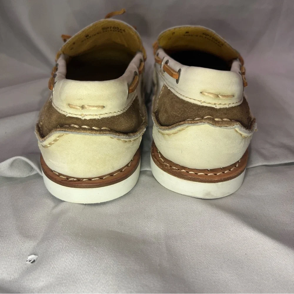 ERNEST HEMINGWAY Boat Dock Casual Shoe White Leather Suede Men Size 9